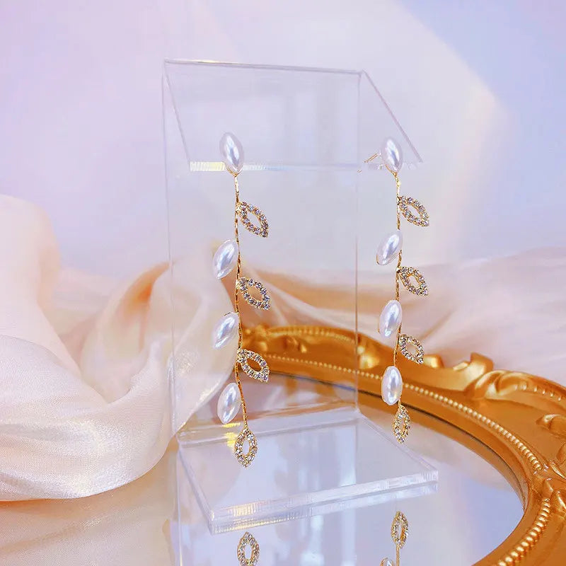 14K Real Gold Plated Earrings Romantic Elegant Bling Wedding Ear Studs for Women Top Quality Glamour Fine Jewelry