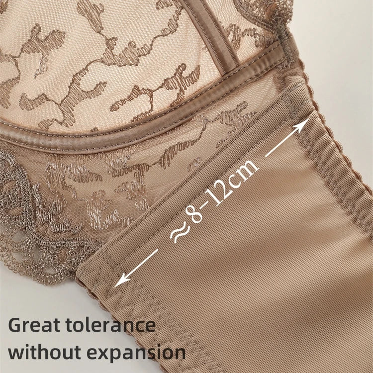 Bra of Women French Luxury Big Chest Appears Small Single Layer Ultra-thin Comfortable Gathering Sexy Lace Bra OWD6141