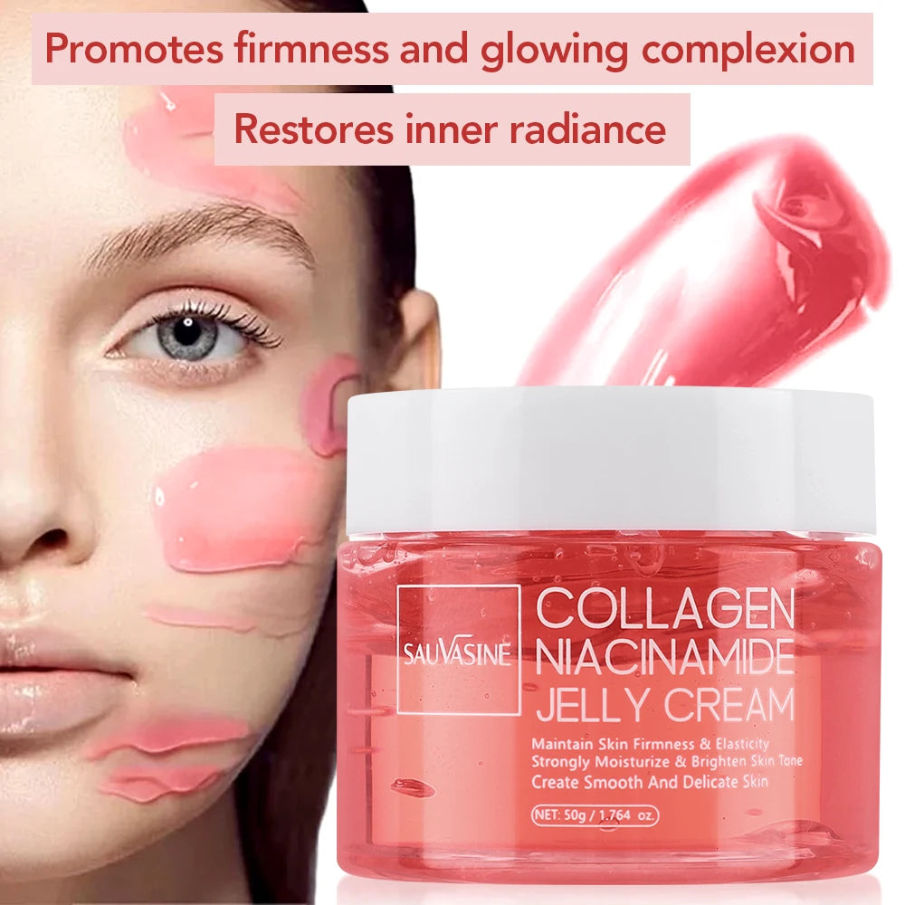 75ml Collagen Peel-off Face Mask Night Wrapping Mask + 50g Collagen Jelly Cream Firming Skin Moisturizing Facial Masks Cream