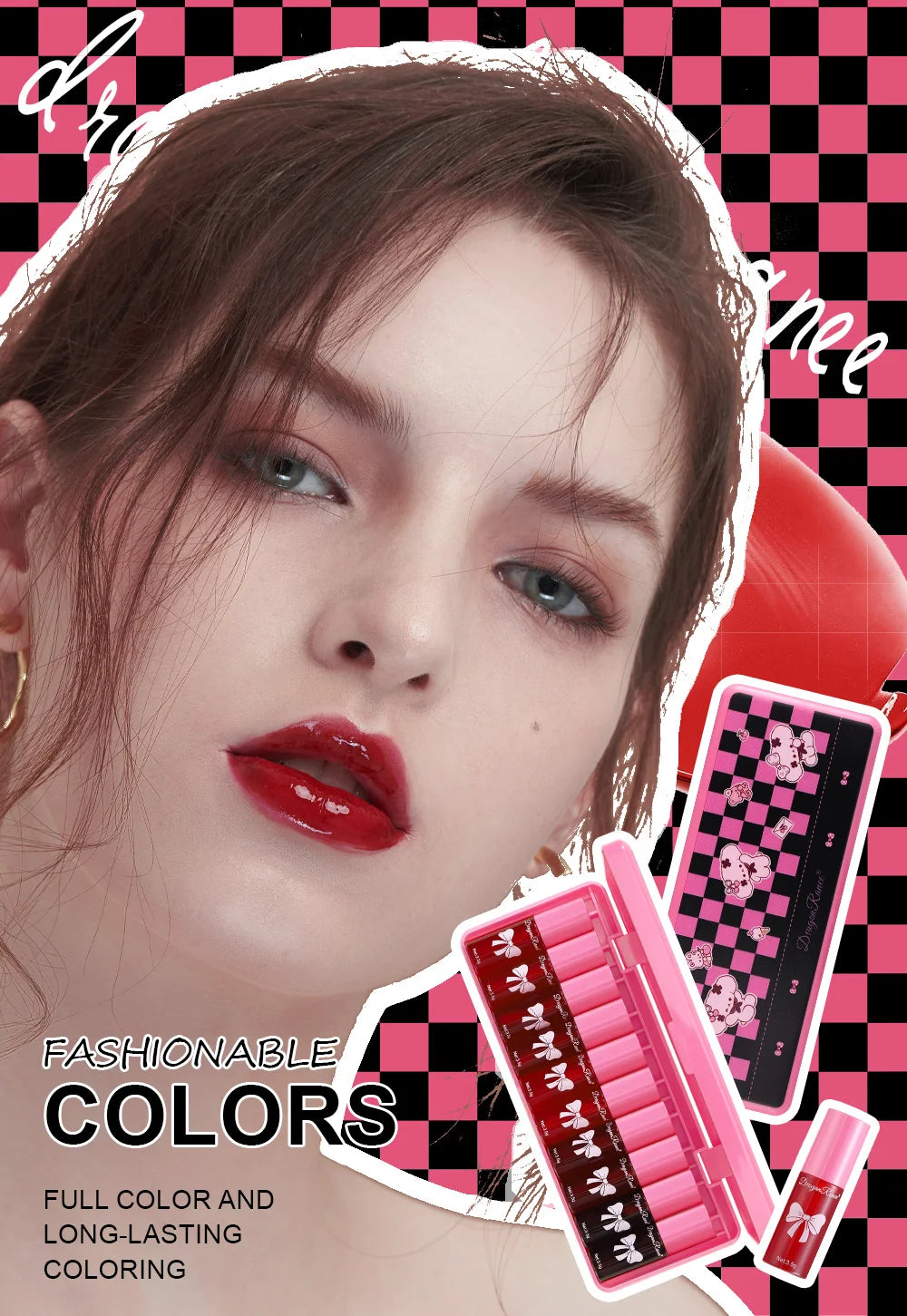 10 pack lip gloss set, easy to color and non fading, moisturizing lip gloss, waterproof and moisturizing lipstick water